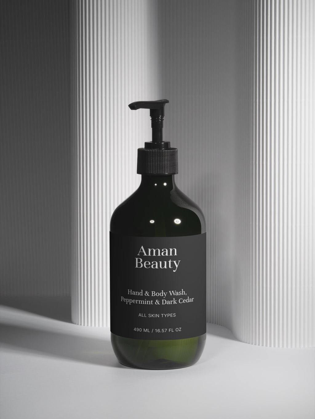 Hand & Body Wash, Peppermint & Dark Cedar