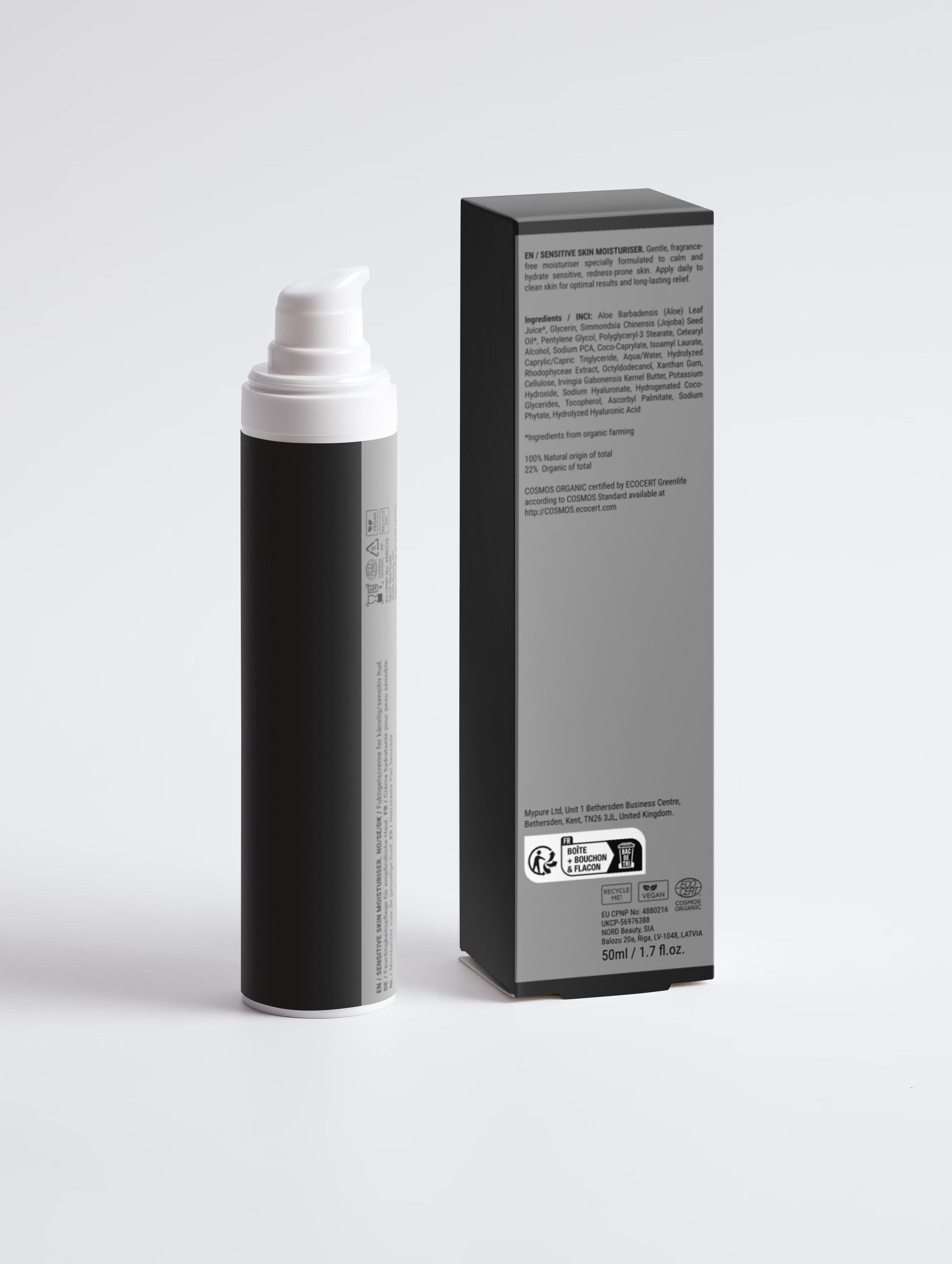 Sensitive Skin Moisturiser, Fragrance Free